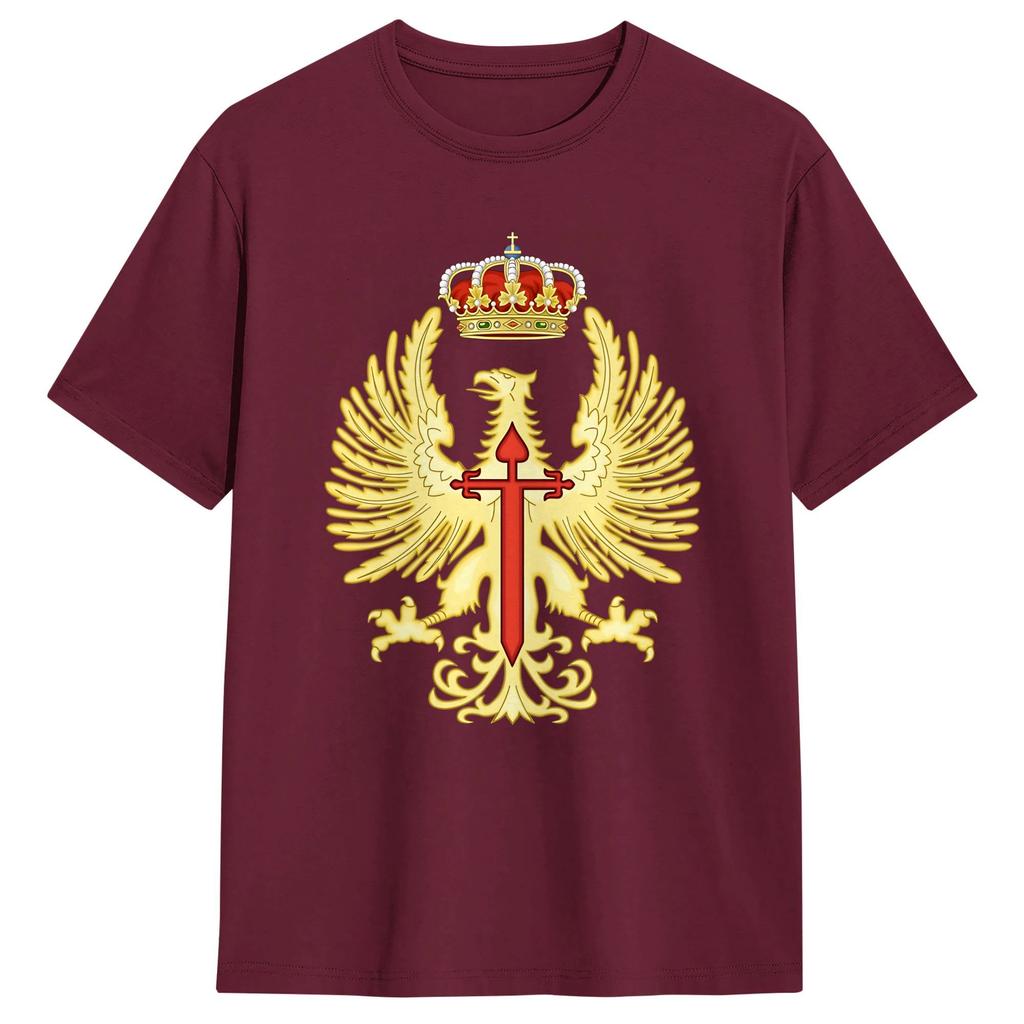 Spanish Army Emblem T Shirt Summer 100 Cotton T Shirts For Men Hipster Casual Tee Shirt Short Sleeve Y2K Casual Tops