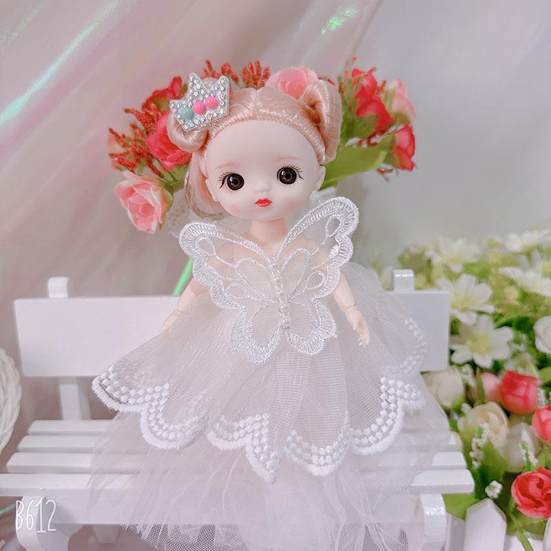 17Cm Barbie Doll Small Doll Girl Princess Doll Mini Play House Doll Small Toy