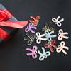 100Pcs Butterfly Knot Hairpiece Accessories Bowknot Pendant for Bracelet Necklace Clothing Embellishment for Daily Use