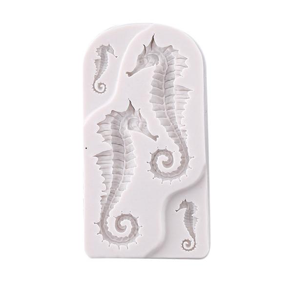 Kinds DIY Shell Starfish Conch Silicone Chocolate Mold Fish Mermaid Tail Fondant Cake Decorating Tools Clay Resin Art Moulds