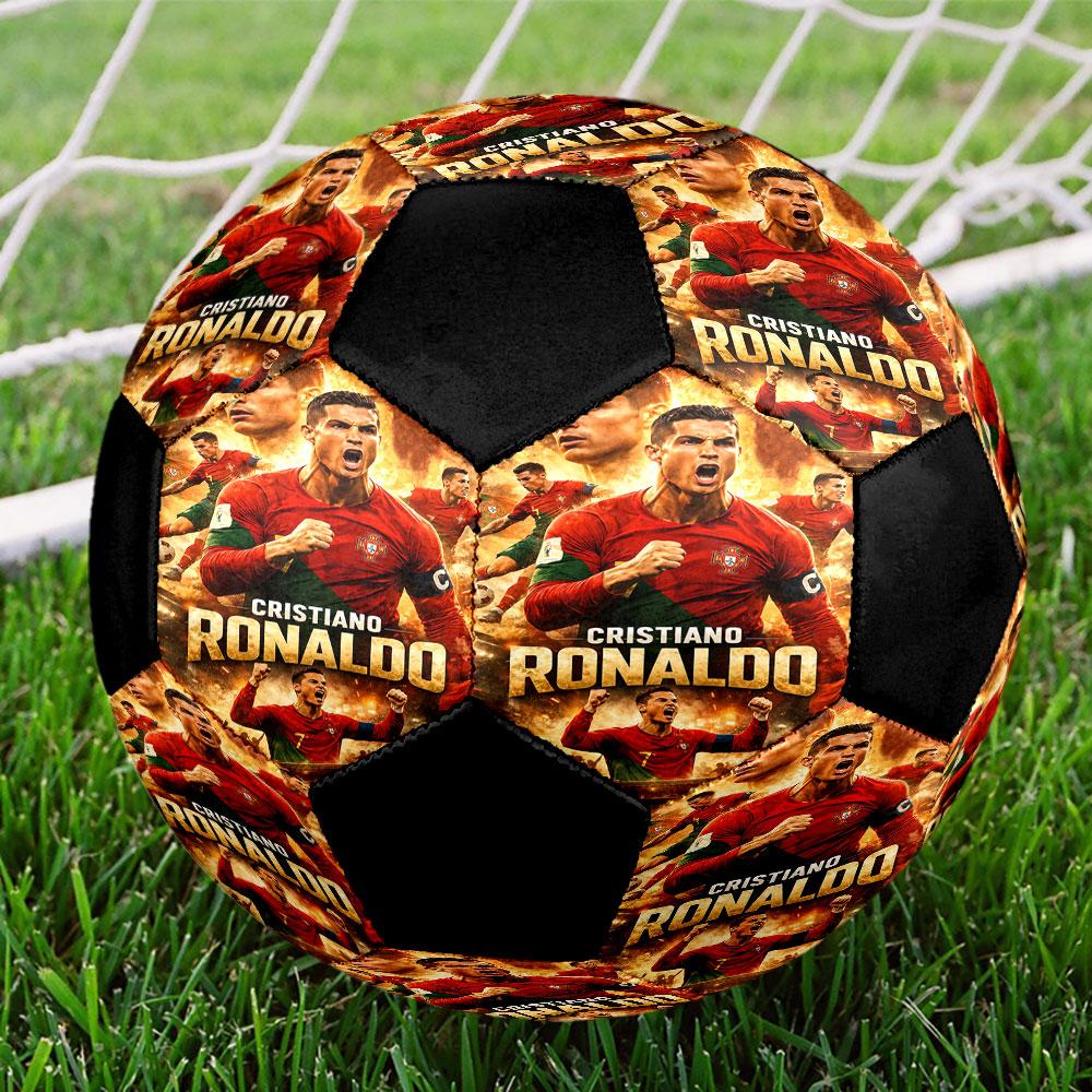 1pc CR7 Soccer Ball Size 5 Indoor Soccer Ball Fashion Colorful Backyard Game - Great For Sports Fans Gift HE22