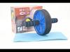 Dvoubarevný 18cm Ab váleček s dvojitým kolečkem pro břišní fitness
