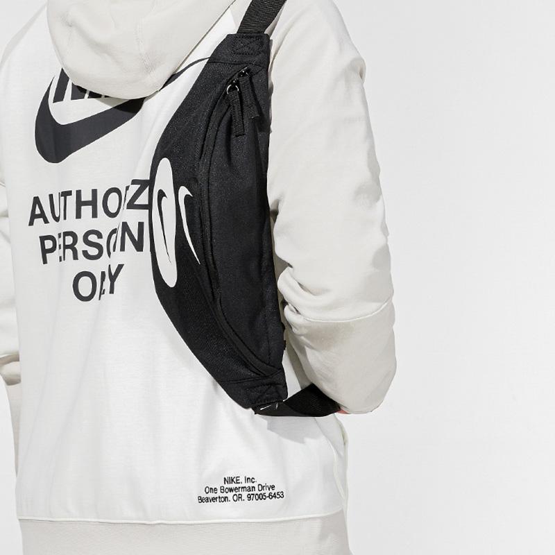 Nike Fabric Sling Bag Fanny Pack Regular Unisex Black White Casual DQ3433-010 Casual DQ3433-010
