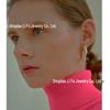 Lisa Style 2021 Trendy Geometric Round Earrings: Light Luxury Design
