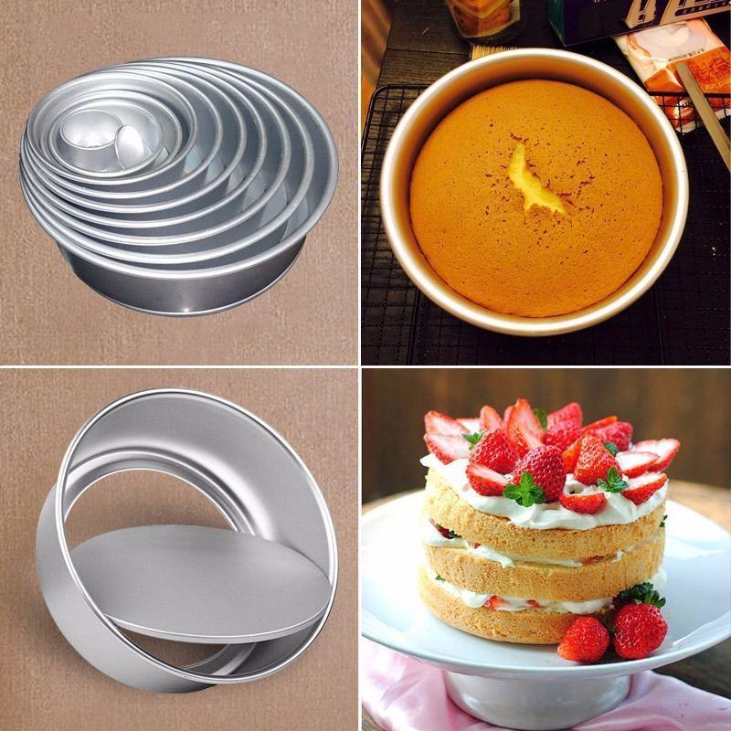 Buy Aluminum Alloy Round Cake Pan Removable Bottom Cheesecake Pan