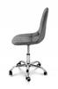 Office chair, swivel, for desk, office, adjustable VIENA velvet gray