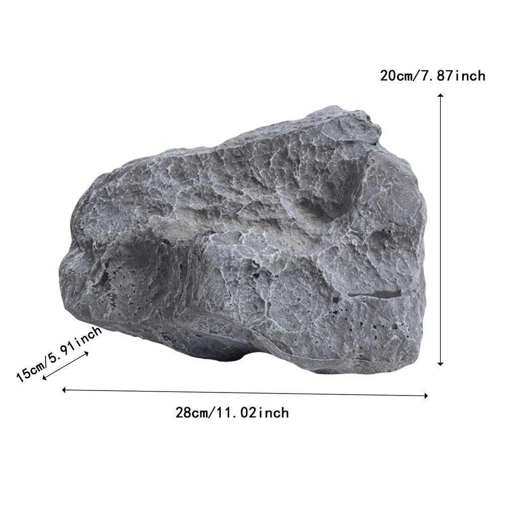 Artificial Faux Landscape Rock Garden Decoration Lightweight Irregular Gray Accessory for Photography Prop Decorative Stone