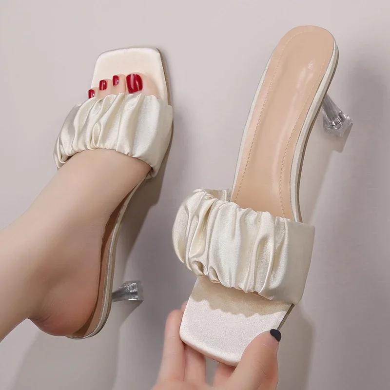 Тапочки Женские 2024 Лето Роскошные Повседневные Тапочки Резиновые Шлепанцы Бант-бабочка — фото 3