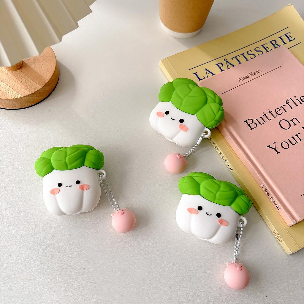 Cute cabbage AirPods pro1 apple bluetooth headset case 1/1/1 generation cartoon piggy protective case