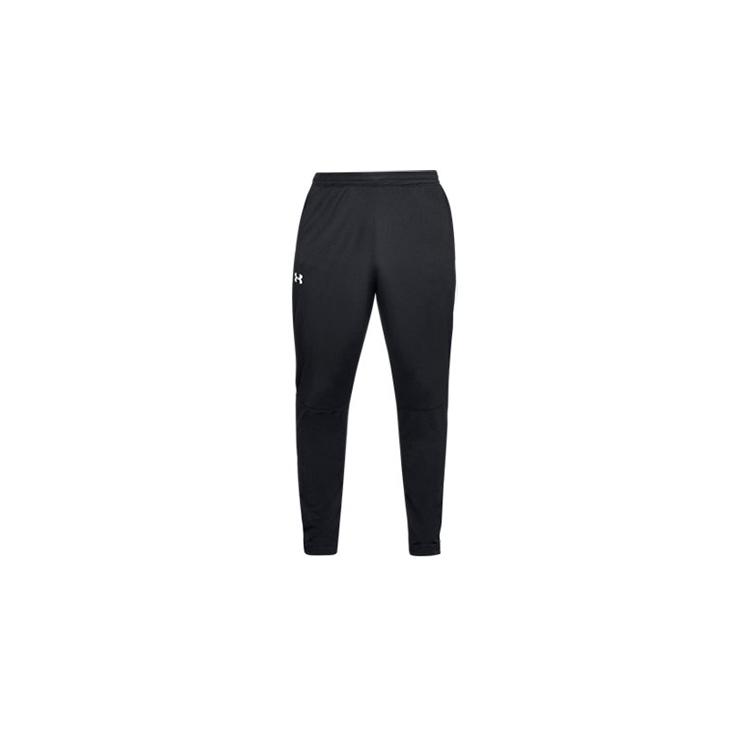 Under Armour Knitted Sweatpants Men's Black Moderate Cuffed Pants 1313201-002