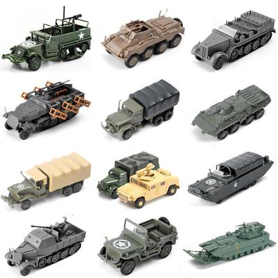 Non-Toxic 1/72 Military Vehicles Assembly Truck Tank Hummer War Machine Infantry Fighting Chariot Armored Car Plastic 4D Puzzle Model Toy