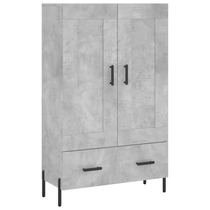 VidaXL Highboard Concrete Grey 69.5x31x115 Cm Engineered Wood 830336