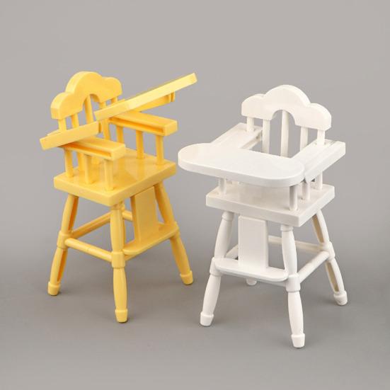 Mini Doll Stroller And High Chair Set for Dolls Realistic Baby Toy Stroller Lightweight Portable ABS Plastic Doll Accessories for Kids Imaginative