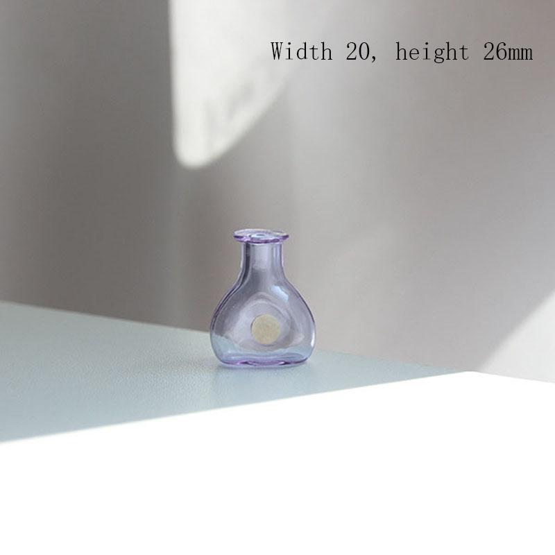 Mini Glass Vase Fridge Magnet with 3D Micro Landscape for Home Office Decoration