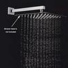 30/40CM Thicken Stainless Steel Shower Extension Arm Straight Wall-Mounted Shower Heads Arm for Bathroom Rainfall Shower Heads