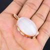 Rose Quartz Gemstone Handmade Dazzling Copper Jewelry Pendant For Women