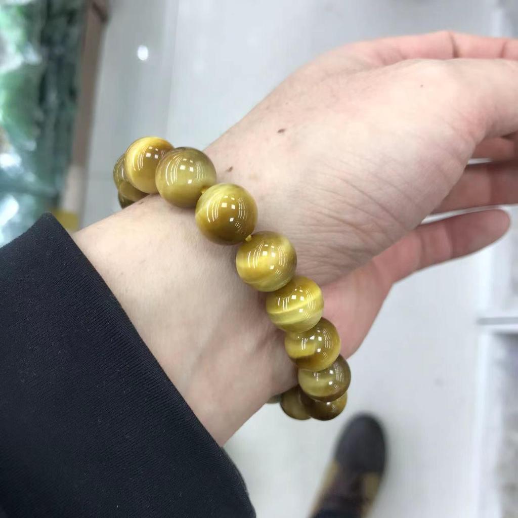 High-Quality Genuine Tiger Eye Buddhist Prayer Beads Bracelet with Opal – Hot Seller