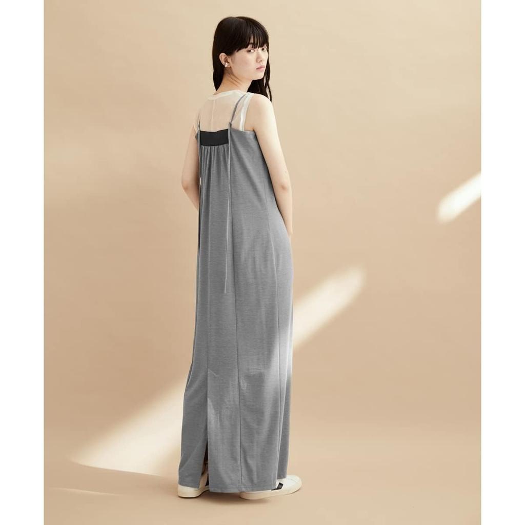 Adam et Rope Femme Jersey Camisole Dress GAE02350 Gray Women's (07)