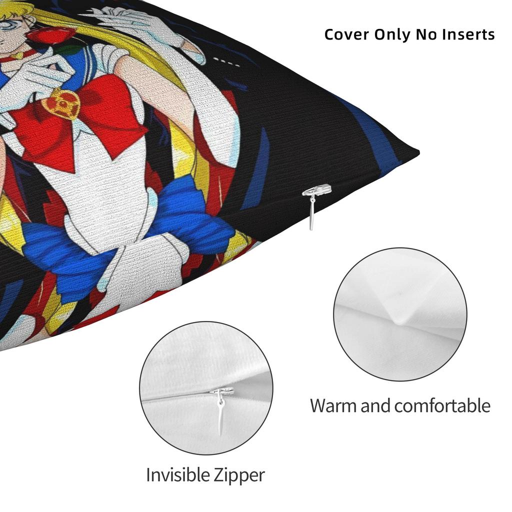 Sailor Moon Pillow Case Funny Pillow Cover Custom Pillowcases For Wedding Party Home Decor