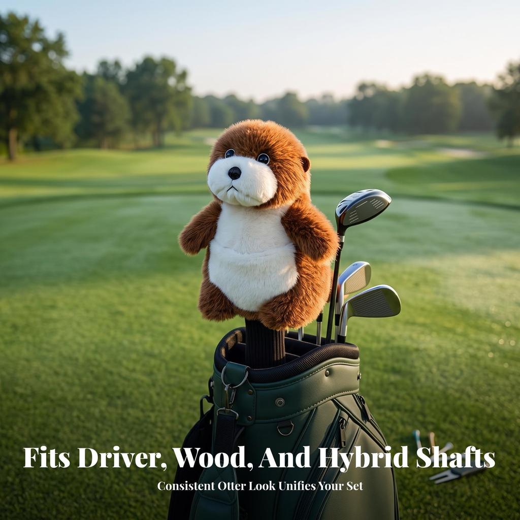 Otter Golf Headcover Novelty Animal Club Cover Adorable for Golfers