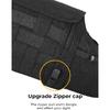Upgraded Sun Visor Organizer Compatible With Wrangler JK 2007-2009, Multi-Pocket Net Zipper Visor Storage Cover, Molle Webbing Holder Pouch