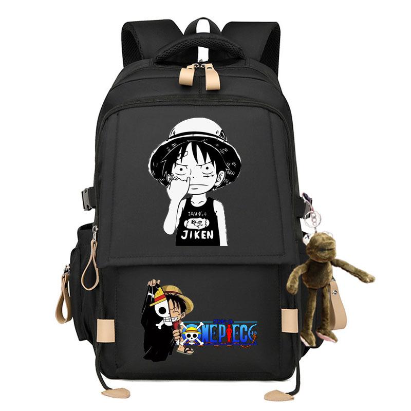 Zaino elegante di grande capacità a tema One Piece per studenti. 7529