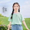 Xiaoyinman Girls' Striped Short Sleeve T-Shirt