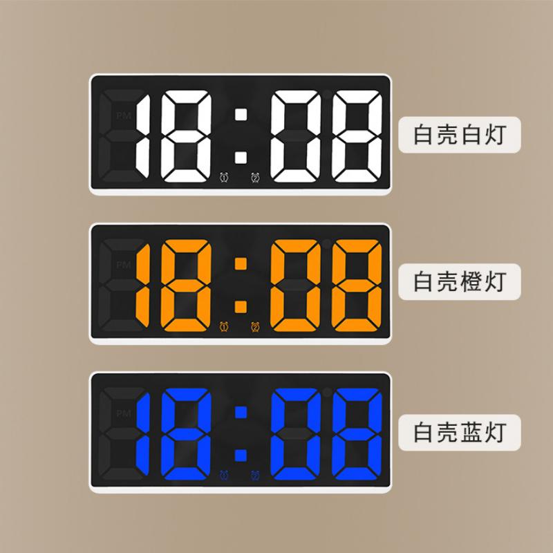 LED Electronic Alarm Clock Desktop Bedside Digital Watch Simple Style Bedroom Clock Desk Decoration Office Decorations
