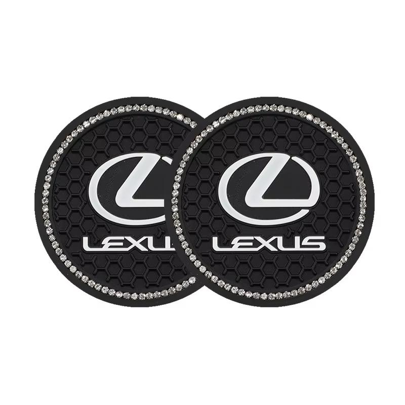 2 ks Silikonová podložka pod hrnek do auta Protiskluzový držák na pohárky pro Lexus RX300 IS200 IS250 ES350 Ct200h UX250h NX300h RX350 ES300h LBX