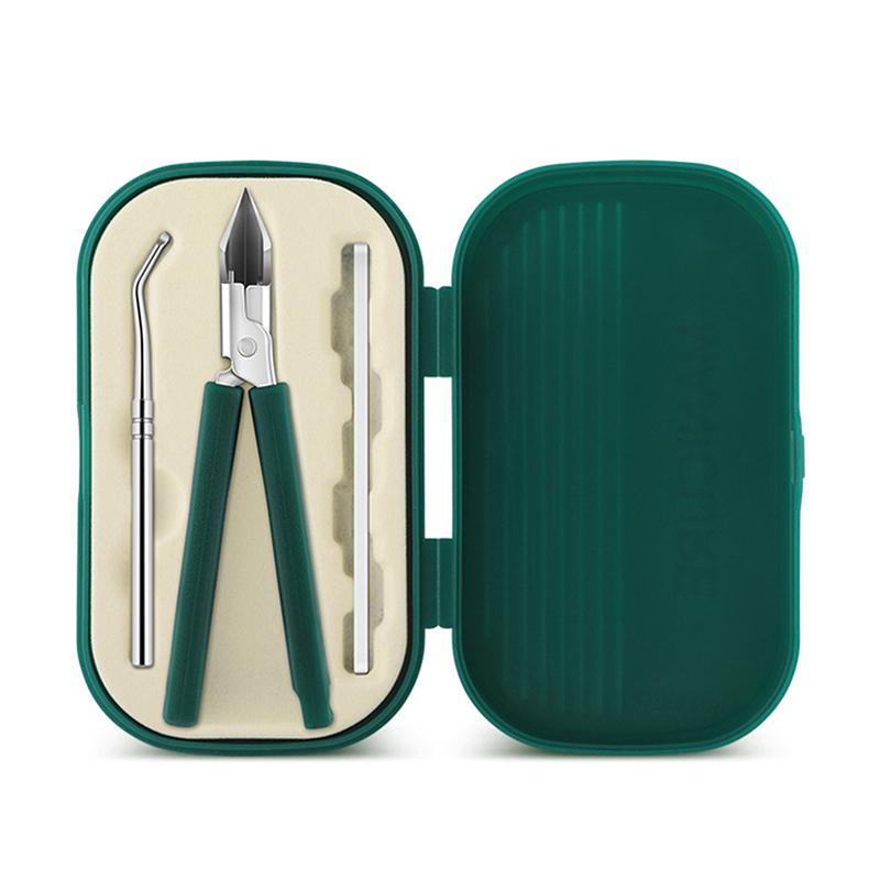Tagliaunghie Super Inclinato e Appuntito per Unghie Incarnite o Spesse Trimmer Anti-Schizzo Pinzetta per Unghie in Acciaio Inossidabile