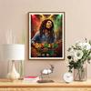Bob Marley Lion Judah Rasta 5D Diy Diamond Painting Round Diamond Diy Frameless Holiday Artwork Suitable For Home Office Wall Decoration