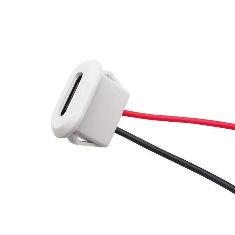 5PCS USB 2.0 Direct Pressure Welded Wire Type Mother Lamp Toy Charging Port Table Lamp Precision Instrument Charging Port