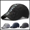 Mesh English CA781 [White Fang] Cap, Letters, Logo, Hat, Outdoor, Running, Sports, Men's, Women's, (Light Gray)
