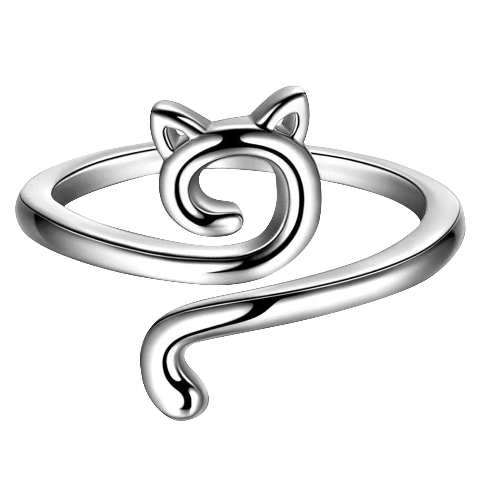 

Кольцо из пряжи с кошачьими ушками, вязанное крючком кольцо, регулируемый размер, для начинающих, вязание крючком, подарок, регулятор натяжения, инструмент, кольцо на палец One Size