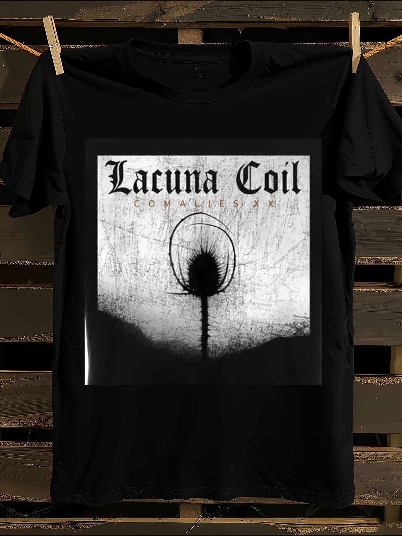 Lacuna Coil Gothic Lettering & Dandelion Graphic T-Shirt XXXL
