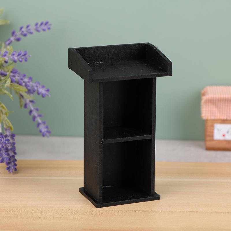 

1/12 кукольный домик имитация речи подиум модель кукольный домик мини школьный подиум кукольный дом мебель аксессуары ролевые игры игрушки чёрный