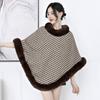 Evropský a korejský králičí kožešinový límec Qiandongge pulovr Cape Shawl 1279 #