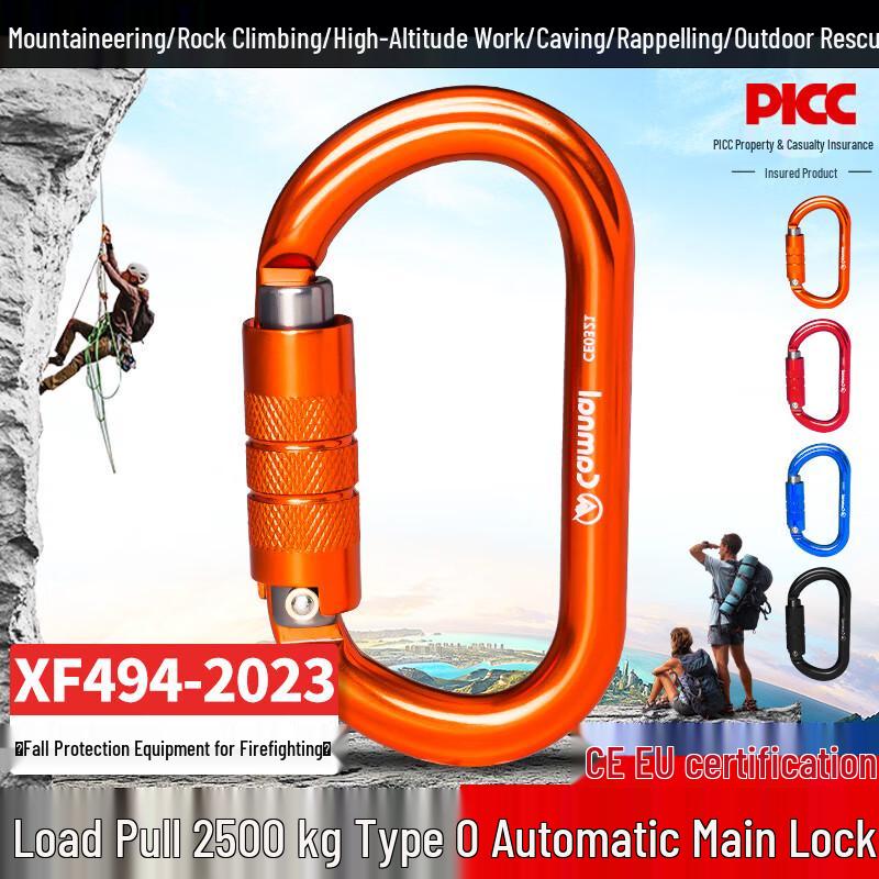 OLOMM Auto-Locking Screwgate Carabiner
