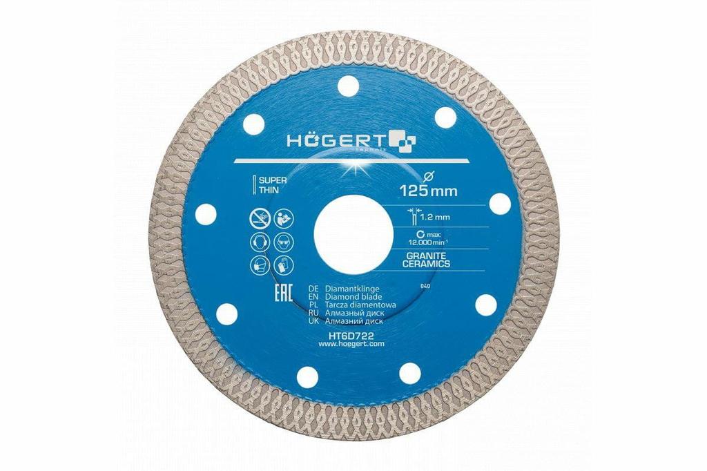 Hogert Diamond Disc 125mm For Ceramics
