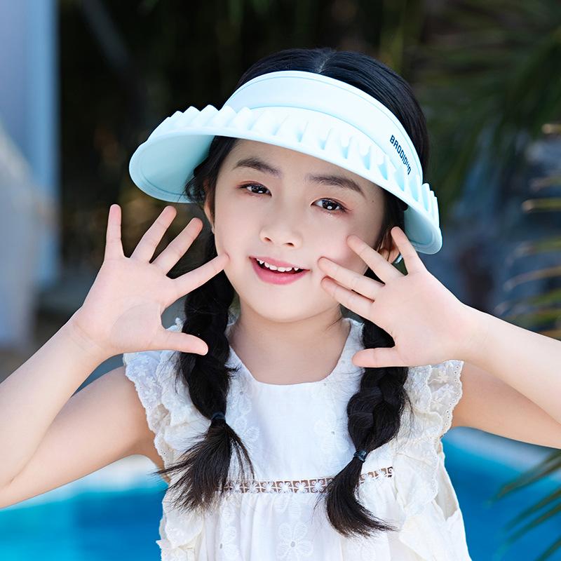 8471 Summer Parent-child Lace Eaves Empty Top Hat UV Protection Hat Women's Outdoor Leisure Sun Protection Hat