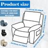 Stretch Recliner Slipcover Single Sofa Protective Cover with Pocket Fully Wrapped Seat Dust Cover Furniture Decoration for Home