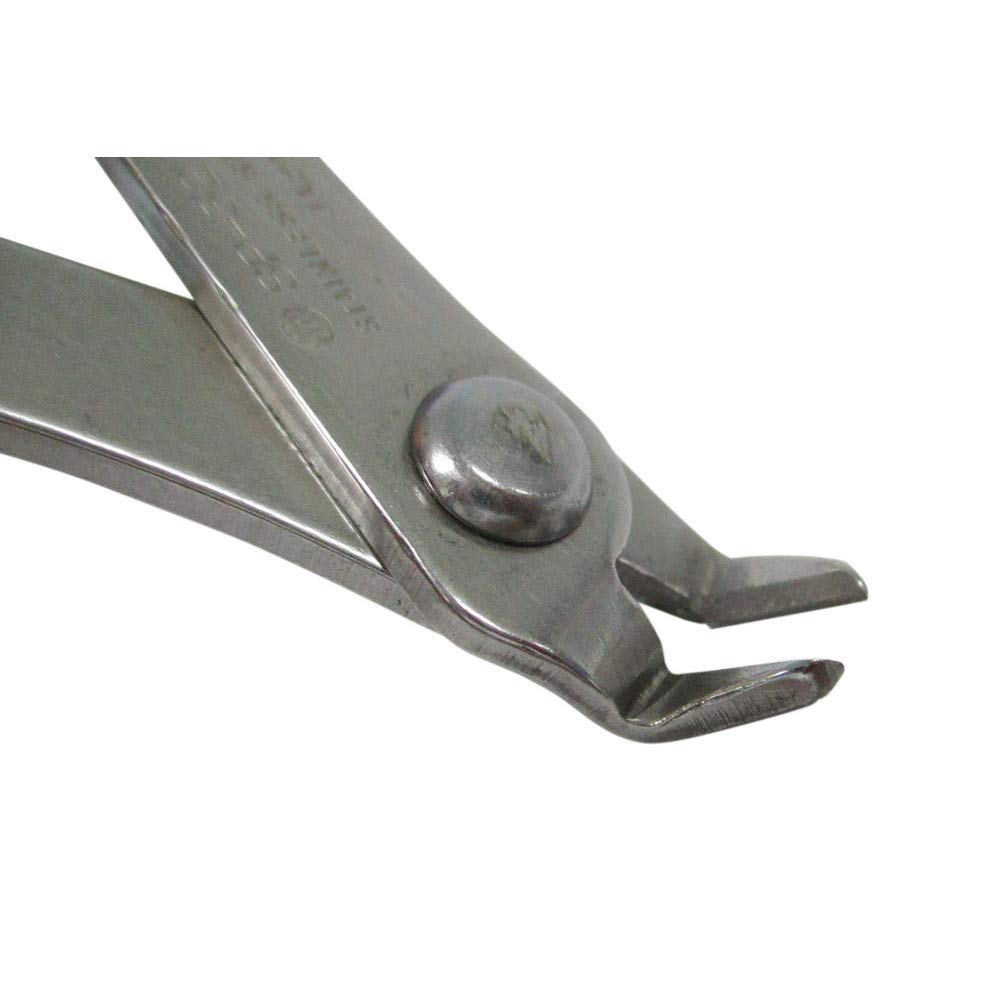 Stainless Steel Bent Nippers with Plastic 3.peaks Spring, 130mm, SP-32A