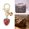 Alloy Strawberry Keychain Handmade Key Chain Colorful Fruit Pendant Phone Chain