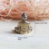 Mini Brass Sakyamuni Buddha Statue - Car Ornament & Desktop Decoration, Chinese Gift