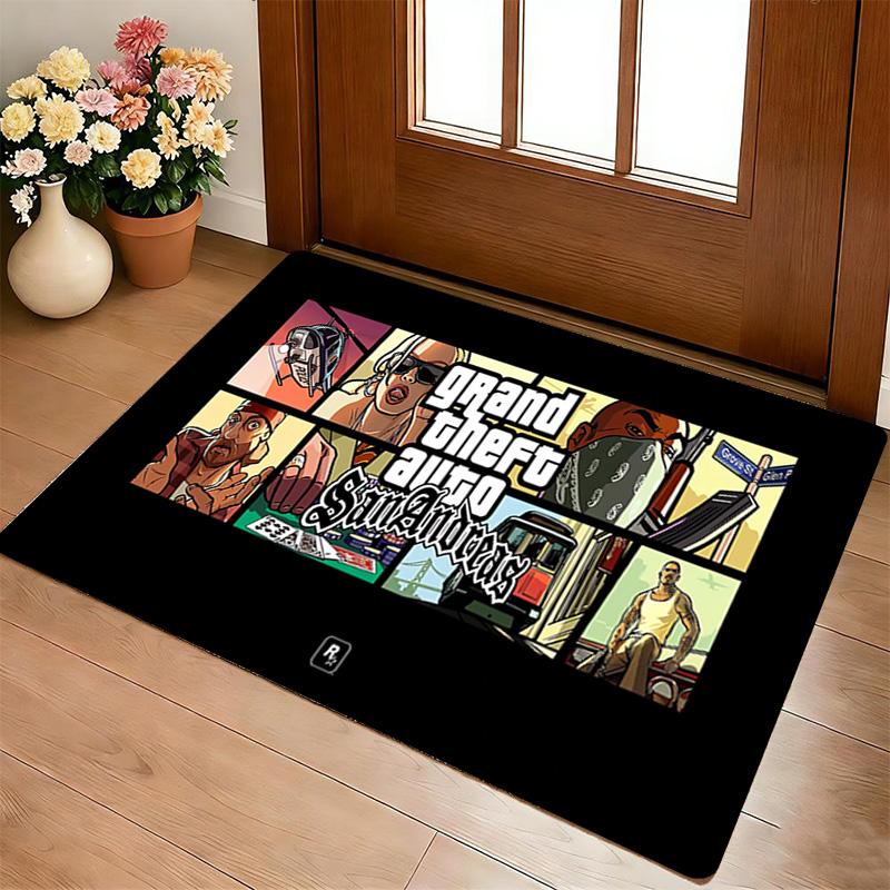 Gta V Living Room Nonslip Area Rug Soft Carpet For Bedroom Game Playroom Sofa Office Home Decor Doormat Christmas Gift C926216