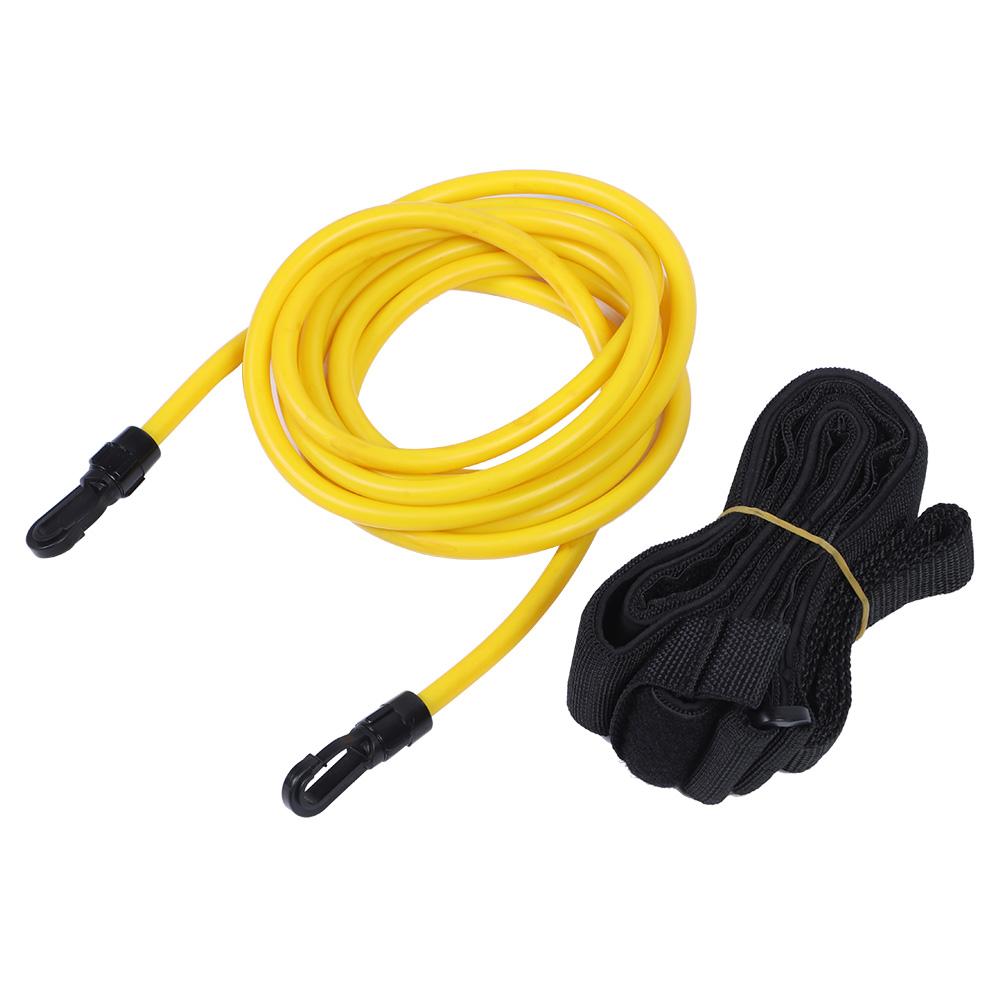 300cm Elastic Rope Swimming Training Belt Kit Resistance Training Equipment for Adult ChildrenYellow