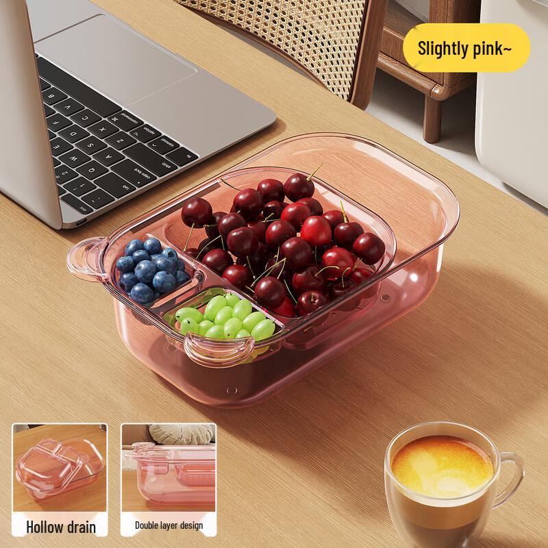 De Ouxing Light Double-Layer Draining Storage Box