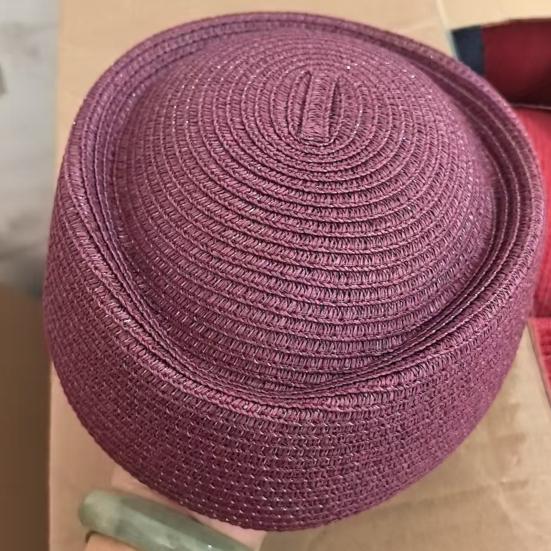 Beret Hat UV Protection Summer Straw Hat Woven Outdoor Visor Hat Lightweight Summer Beach Hat Headwear