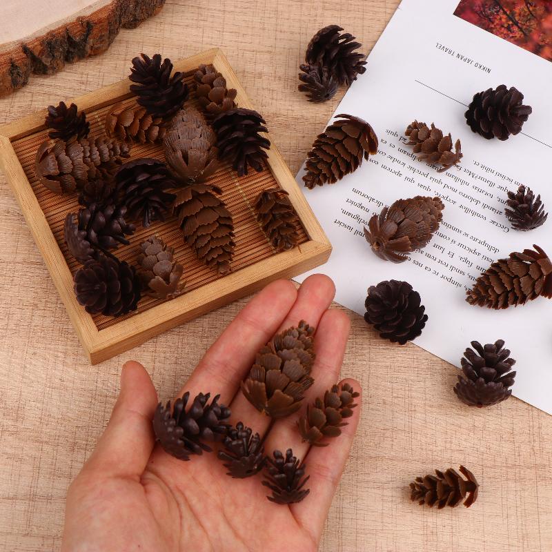 100 Pcs Artificial Plants Fake Pine Cone Christmas For Festival Wedding Party Home Gift Navidad