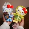 Hello Kitty Sanrio Keychain Kawaii Girl Cartoon Plush Toy Backpack Pendant Bag Car Decoration Children'S Holiday Gift
